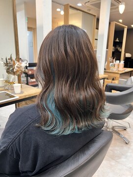 エリス ウメダ(Eliss umeda) サファイヤブルーインナーカラー