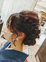アース 三田南ウッディタウン店(HAIR&MAKE EARTH)&nbsp;★結婚式卒業式入学式パーティーゆるふわ編み込みシニヨン