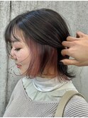 インナーカラー/ピンクブラウン