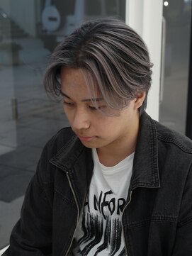 ボブ 金沢(BOB) 10代20代メンズバレイヤージュセンターパートニュアンスパーマ