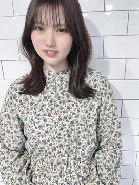 シー(shii..) 《shii../大黒》#韓国ヘア#シースルーバング＃パープルベージュ