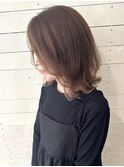 軽やか外ハネミディアム/ブリーチ無し/ベージュ