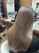 ジールヤマグチ 朝霧駅前店&nbsp;【髪質改善】グレージュ/ブリーチ無し/超高濃度水素カラー/水素