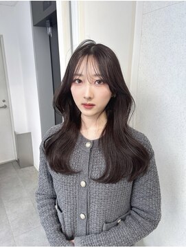 ユーフォリア 渋谷グランデ(Euphoria SHIBUYA GRANDE) レイヤーカット　くびれ巻き　ラベンダーブラウン