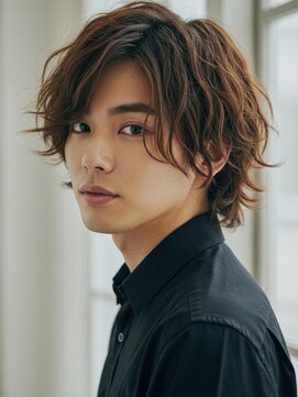 ベイショア(Bay Shore NY) メンズパーマ/ニュアンスパーマ/ナチュラルブラウン