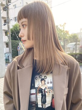 エリマ 横浜西口(elima) 横浜西口ダブルカラーくびれボブイルミナカラー顔周りレイヤー