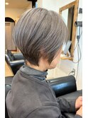 白髪ぼかし×グレー