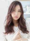 外国人風ハイライトカラー小顔かきあげバングc6越谷20代30代40代