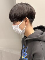 黒髪マッシュナチュラルマッシュメンズヘア韓国ツーブロック