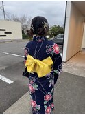 お団子ツインと浴衣