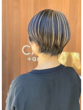 ケースプラスグリーン(CASE+GREEN) ◎ブリーチあり　アンブレラカラー　マッシュショート