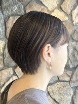 ルイ(ROUIS produced by LUCK 津田沼) ROUIS 津田沼 ハイライトグレージュ/丸みショート/ショートヘア