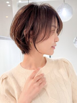 ロンドエニカ 大宮(Lond enika) グランマッシュ/細めハイライト/ショート/白髪ぼかし/前髪☆84