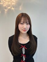 ギグス 栄店(gigs)&nbsp;ロングレイヤー/小顔ヘア/ブリーチなしカラー/似合わせ/ブラウン