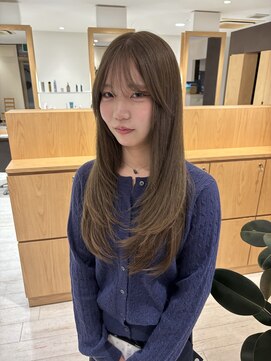 サミット アメ(SUMMIT ame.) レイヤーカット×オリーブベージュ