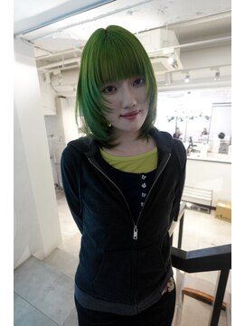 ゼスト パーク(ZEST PARK) レイヤーカット/グリーンカラー