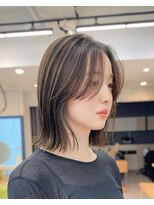サンドエス 銀座(sand S)&nbsp;透明感ベージュ長めボブ