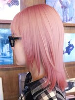 ブロック ジャポン(bloc japon)&nbsp;ペールピンクソフトミディアムレイヤーウルフハッシュカット