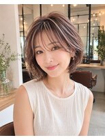 CAN sis坂店&nbsp;ショートボブ　白髪ぼかし