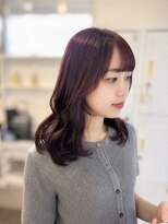 セブンルックス モカ 宇都宮鶴田店(7LOOKS mocha)&nbsp;ピンクラベンダー/ブリーチなしカラー/前髪/顔まわりカット