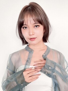 ファナ ブルーム(fha-na bloom) ☆切りっぱなしボブ　韓国風ミディアムレイヤー☆イメチェン