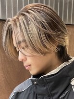 ノード(NODE) メンズカラーセンターパートメンズバレイヤージュ名古屋栄駅
