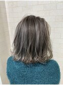 ハイライト☆ミディアムボブ【Alma hair】
