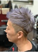 パープルシルバー×ジェットエッジモヒカン