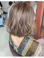 ルーファス 恵比寿 渋谷(Ruufus)&nbsp;大人ハイライトベージュボブ【Ruufus恵比寿渋谷】3158