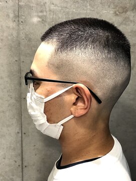 グッドプレイスアンドシング(Good Place&thing) メンズ刈り上げ短髪ボウズフェードスキンフェードバズカット