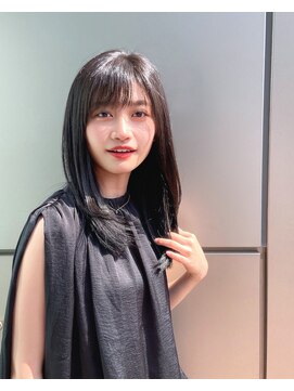 トニーアンドガイ 原宿店(TONI & GUY) 髪質改善カラー/アッシュブラック/斜めバング/美髪ストレート