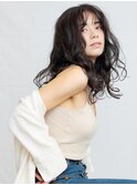 ゆる巻パーマ×グレージュアッシュ×フレンチカジュアル