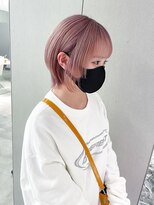 ジェム(GEM) ハイトーンピンク/ショート/レイヤースタイル◎