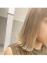 アース コアフュールボーテ 上越店(EARTH coiffure beaute) デザインインナーブリーチハイライトバレイヤージュ