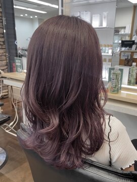 ディーボーイ 下通本店(D-BOY) パープルアッシュ/ブリーチカラー/秋カラー/下通