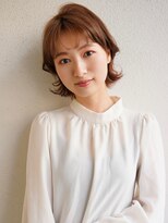 ブゾン(buZon)&nbsp;【buZon ブゾン】小顔前髪外ハネボブ大人可愛いショコラアッシュ