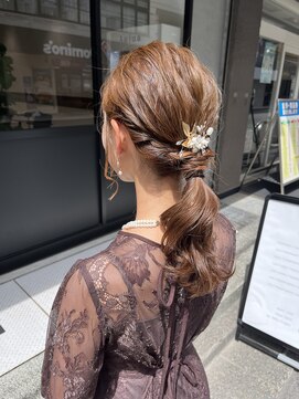 ケンジ 南林間(KENJE) 編みおろしヘアアレンジ