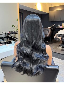 ブレンド 渋谷(BLend) グレージュマチルダボブインナーグレージュ 前髪ブルーブラック