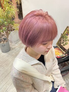 マイ ヘア デザイン 岡崎(MY hair design) ウルフ/マチルダボブ/ピンクベージュ/インナーグレージュ/岡崎