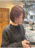 30代40代50代与野/ブリーチなしカラー/レッドブラウン