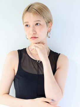 ガリカ シーム(Gallica/SEAM) 透明感◎ハイトーンベージュ/大人可愛い耳かけショート