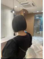 アース 三田南ウッディタウン店(HAIR&MAKE EARTH)&nbsp;20代30代40代前下がりストレート大人ボブリップライン