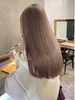 リムレスバイサンク 万代 新潟駅(LIMLESS by cinq) ミルクティーベージュダブルカラーインナーカラーハイライト
