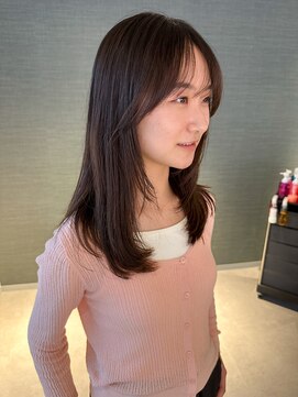 アム(amu) 2wayバング/レイヤーカット/地毛風縮毛矯正/前髪カット