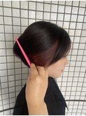 イヤリングカラーピンク