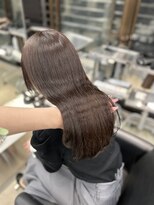 ペレ 栄店(PELE)&nbsp;デザインカラー/レイヤーカット/ウェットヘア/オリーブベージュ