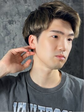 ヒロギンザ 新橋銀座口店(HIRO GINZA) ハイトーンアップバング