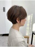 デザインカラー/ウエットヘア/オリーブベージュニュアンスパーマ