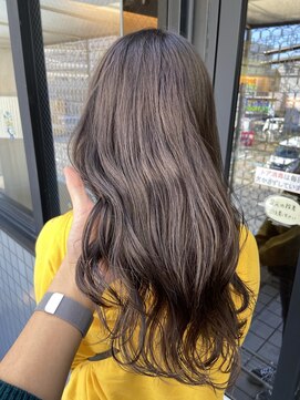 ハピネス 梅田茶屋町店(HAPPINESS) 韓国カラー　ブリーチ無しダブルカラー　モカベージュ