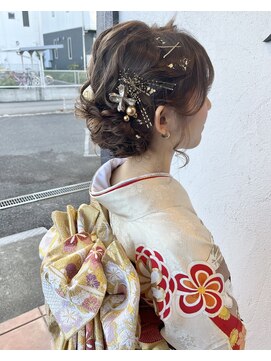 ヘアーパッション(Hair Passion) アップスタイル　ウェーブ